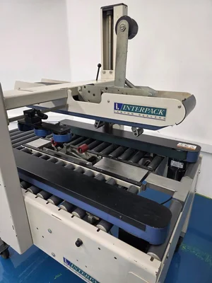 Interpack top and bottom Case sealer 120 volts with 2 interpack heads # 5990