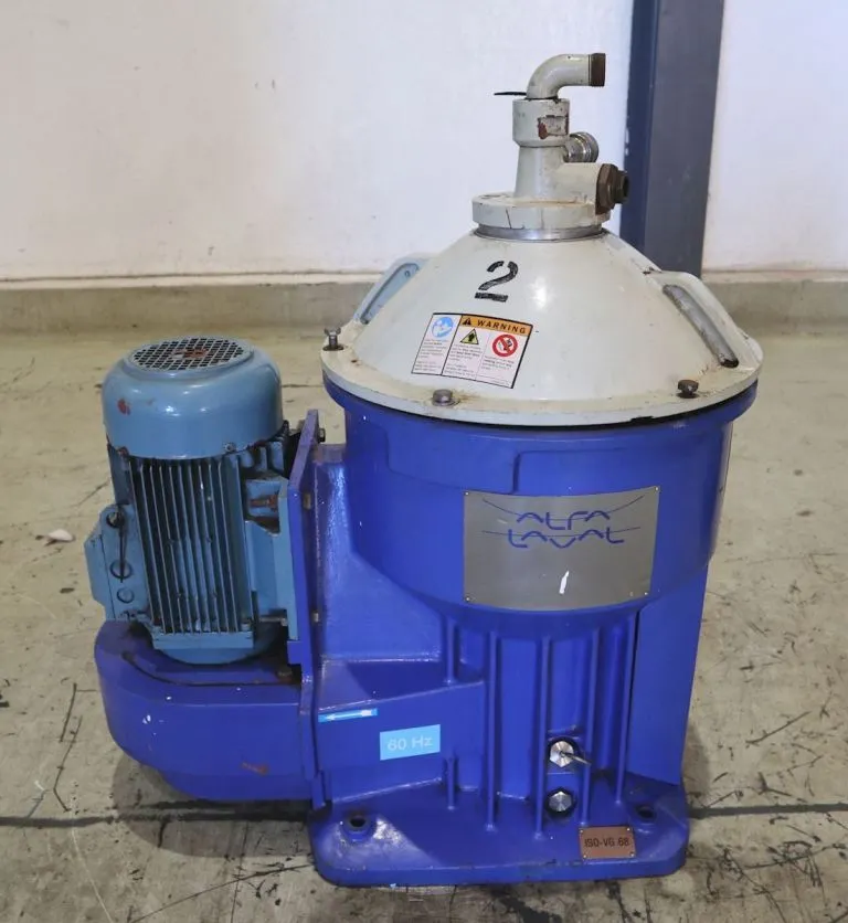 Alfa-Laval P-626 lube oil purifier, 316SS.