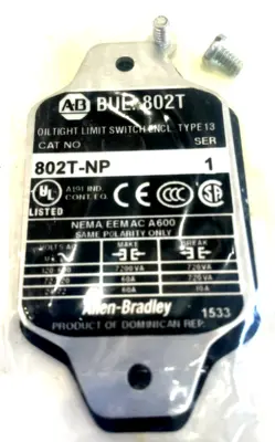 ALLEN BRADLEY 802T-NP LIMIT SWITHCH SER. 1 802TNP NEW, SURPLUS