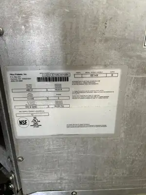 Pitco SE14X Electric Double Fryer480V with SEBNB14-Cabinent Fry Dump Station Combo