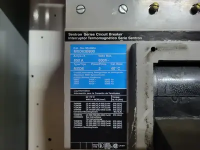 USED SIEMENS MXD63B800