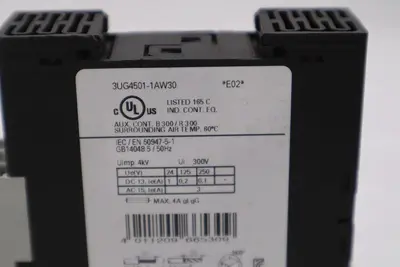SIEMENS Monitoring Relay 3UG4501-1AW30 STOCK 1278-A