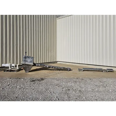 Used Sanitary Food Grade Stainless Steel Screw Conveyor Auger Feeder 131" long