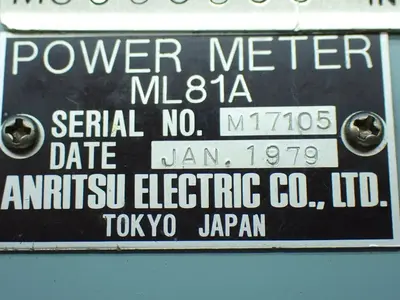 Used ANRITSU ELECTRIC ML81A RF Power Meters / Sensors Ohio US | HGR 24 #1096793