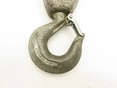 Coffing 4 Ton Chain Hoist Lower Hook Block Assembly Double Reeved