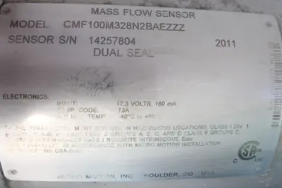 USED Micro Motion CMF100 M328N2BAEZZZ