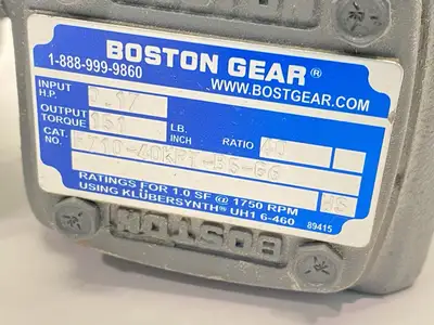 New | in-Stock Boston Gear Worm Gear Speed Reducer 40:1 0.17HP Speed Reducers Michigan US | Maverick Industrial Sales #1398443