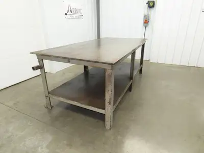 5/8" Top Steel Fabrication Welding Layout Table Work Bench 96"x48"x36"