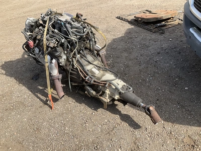 Chevy 5.3L V8 gas engine with 4L60E automatic transmission, used, said to have approx 120,000 miles ...