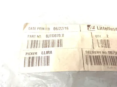 New | in-Stock Littelfuse Slo-Blo/Time Lag POWR-PRO Class J Fuse 600V T/D CLASS J 70A Fuses Michigan US | Maverick Industrial Sales #1392036
