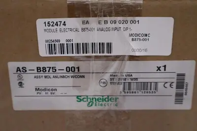 NEW SCHNEIDER ELECTRIC AS-B875-001 8-Channel Analog Input Module STOCK G225