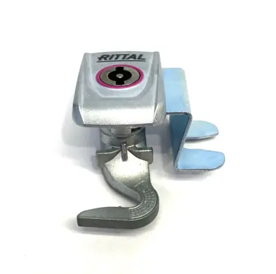 USED RITTAL CAM LOCKING DEVICE FOR ENCLOSURES, ALUMINUM FACE PLATE