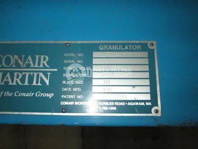 USED CONAIR LP 400 SHEAR CUT GRANULATOR
