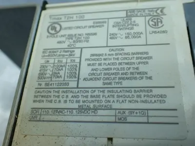 USED ABB TMAX T2H 100