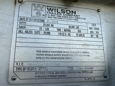Used 2018 WILSON DWG-650WB HOPPER Grain Hopper Trailers Minnesota US | Carco Truck & Equipment #1514090