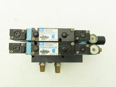 MAC 92B-BAB-CJA-DM-DJAP-1DG  2-Station Solenoid Valve Manifold 120V 92 Series