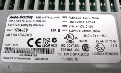 USED Allen-Bradley 1794-IE8