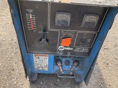 Miller CP-300 constant voltage DC arc welding power source, no leads or power wires, side panel is n...