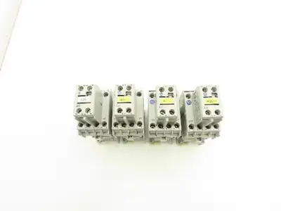 Allen Bradley 100-C09D*01 IEC Contactor 9A 3-Pole 24VDC Coil Aux 100-F  Lot of 4