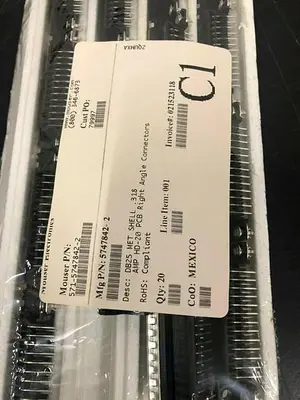 5747842-2 D-Sub Standard Connectors DB25 MET SHELL .318