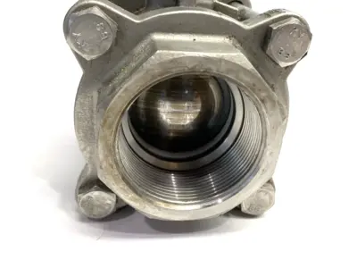 Stainless Steel Ball Valve 2" CF8M 14mm Square Stem Size 1000WOG F05/F07 - Used