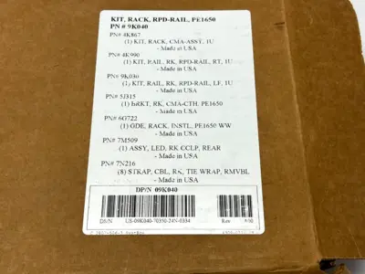9K040 | Dell  Rack Kit RPD-Rail PE 1650 - Open box