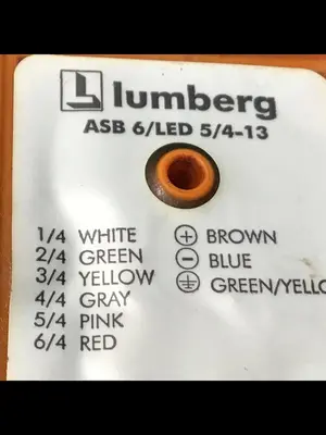 USED LUMBERG ASB 6/LED 5/4-13