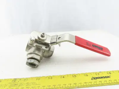 Unico 3-Way 1000 WOG 3/4" NPT CF8M Stainless Steel Ball Valve