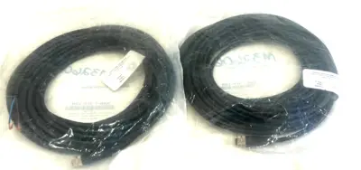 NEW LOT OF 2 MENCOM NAN-T-3FP-10M PVC CORDSET NANT3FP10M