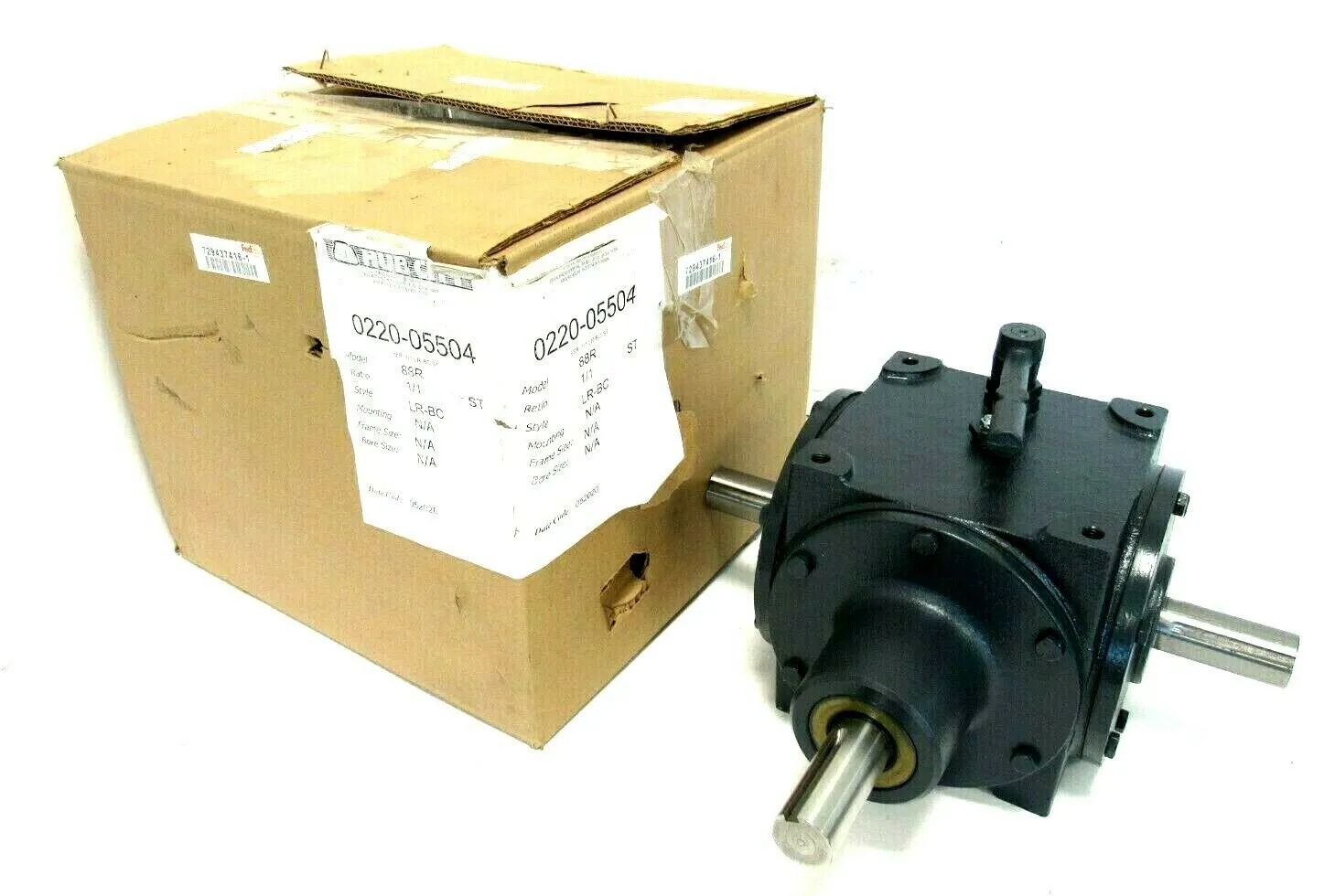 NEW HUB CITY 0220-05504 GEAR BOX MODEL 80R 1:1 LR-BCST 022005504