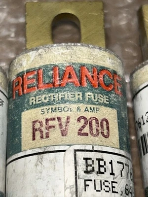 (3) RELIANCE RFV-200 FUSES FAST SHIPPING! + WARRANTY