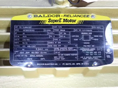 Used BALDOR EJMM4108T A.C. Motors Ohio US | HGR 24 #1048119