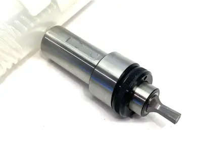USED PCM GENEVIEVE SWISS 8MM ROTARY BROACHING TOOL HOLDER, 25MM SHANK