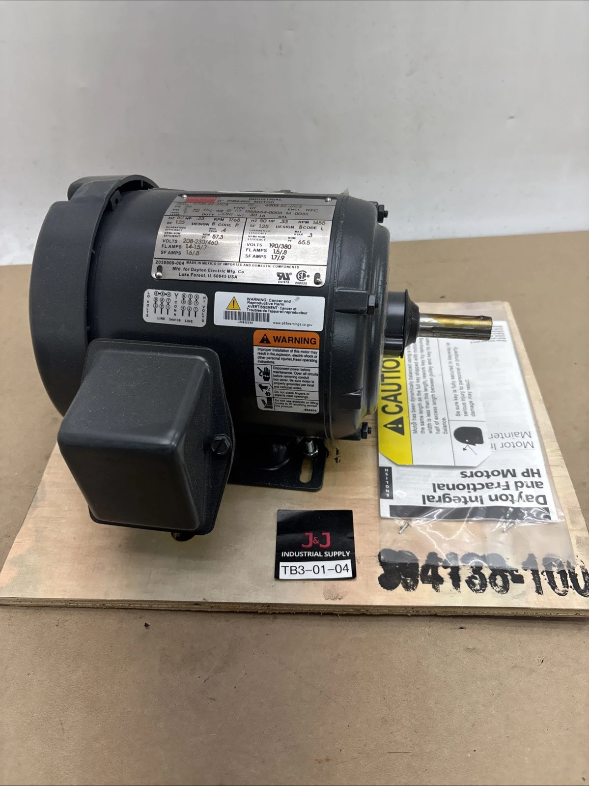 New | in-Stock Dayton 2N864BG Motors (misc) Indiana US | J&J Industrial Supply #1469082
