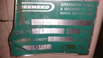 USED 1997 GREENERD HD-50-36-36