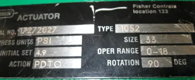 NEW Fisher Controls V150