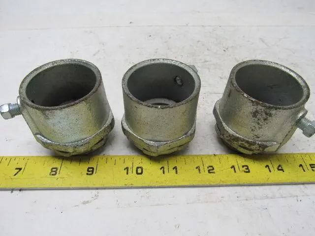 O-Z/Gedney 28-125 1-1/4" Conduit Hub Zinc Plated Cast Malleable Iron Rigid/Imc