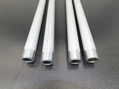 Kaiser B241-16 Aluminum 6061-T6 Seamless 1/2" Sch 40 Pipe 60" Threaded Lot of 4