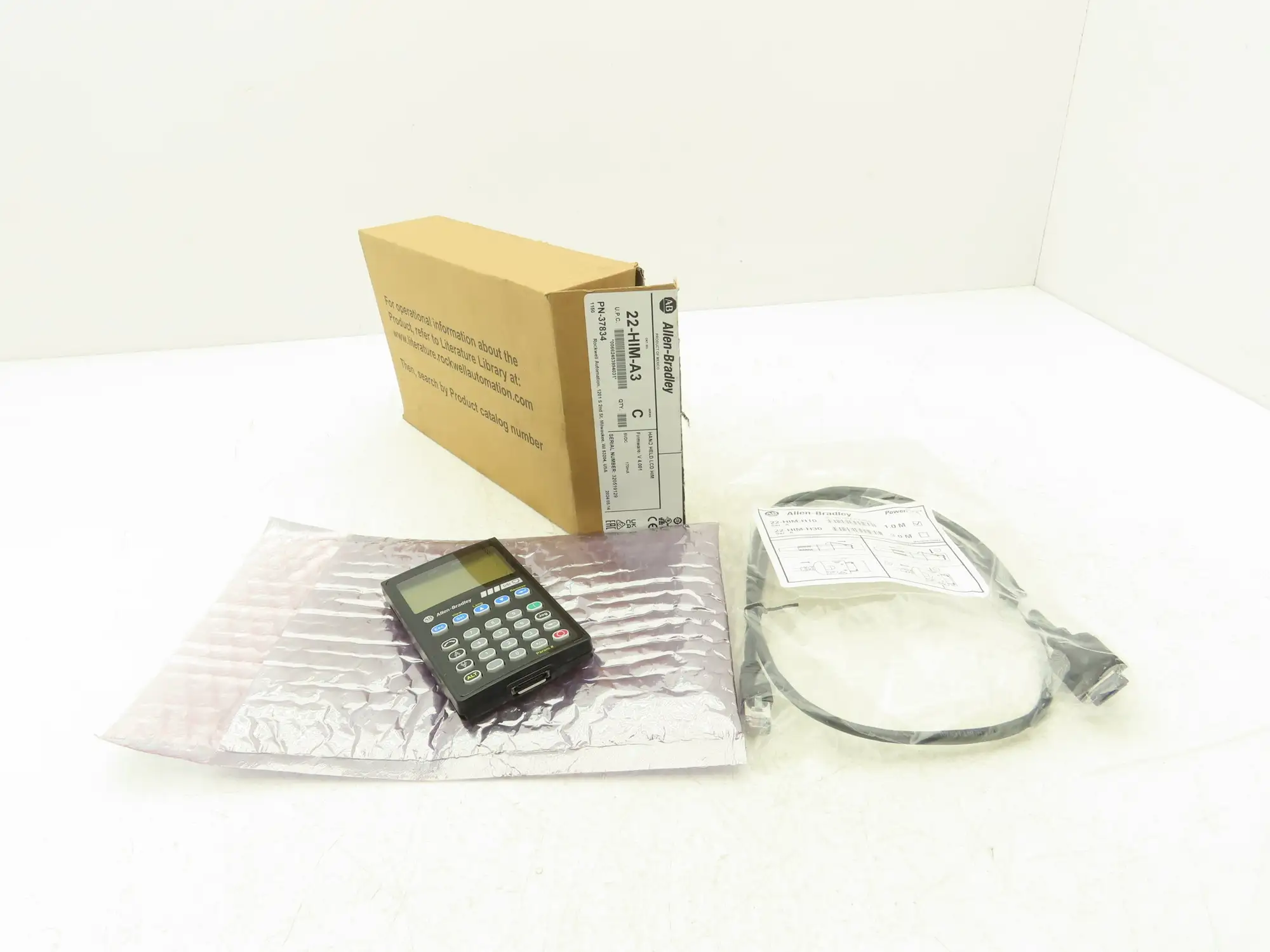 Allen Bradley 22-HIM-A3 Handheld LCD HIM Drive Keypad Control PN-37834