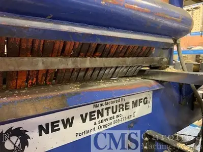 USED NEW VENTURE MFG GANG RIP SAW WITH MOVING BLADES