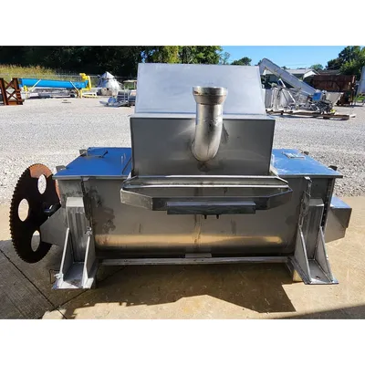 Used Stainless Steel Horizontal Paddle Mixer Blender 35 Cu/Ft