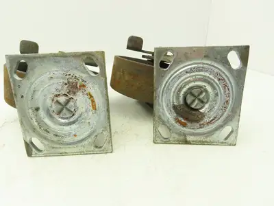 Faultless 6" Caster Wheel Swivel Locking 2" Wide 7-1/2" Height Lot of 2