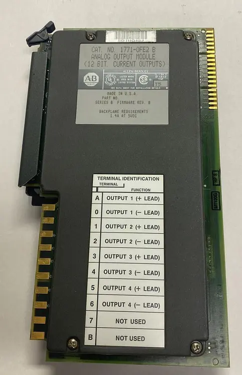 Used ALLEN-BRADLEY 1771-OFE2 Input / Output Modules | Surplus Asset Holdings #1206123