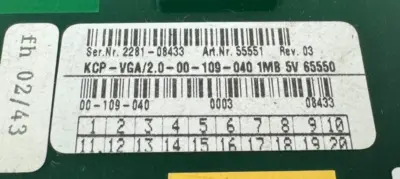 USED KUKA 00-109-040