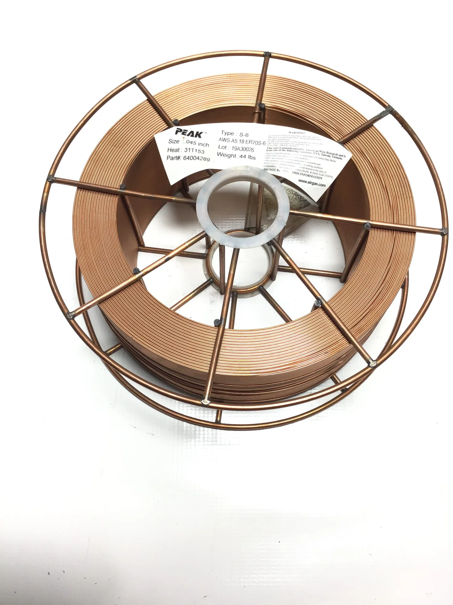 Peak 64004289/S-6 Premium Mild Steel MIG Welding Wire .045″ inch