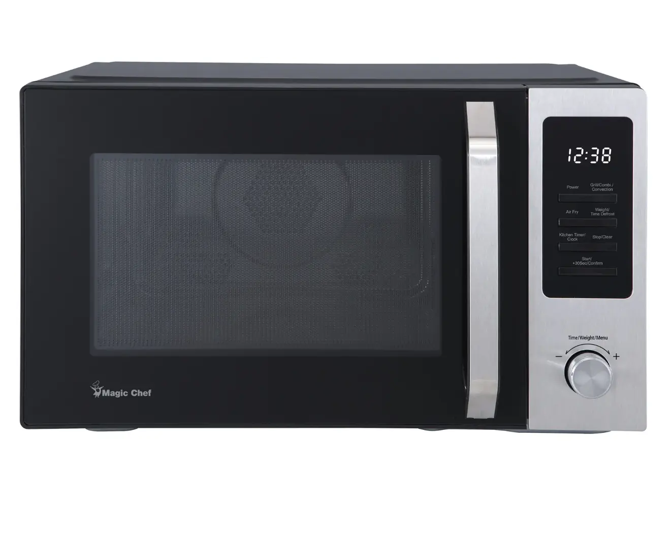 Magic Chef 1.0 CU. FT. COUNTERTOP COOKING IN STAINLESS AND BLACK WITH AIR FRYER