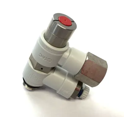 USED SMC PILOT CHECK SPEED CONTROL VALVE, RESIDUAL RELIEF VALVE