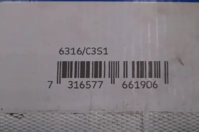 SKF 6316/C3S1 / 6316C3S1 Single Row Ball Bearing - NEW IN BOX - STOCK 5598CC
