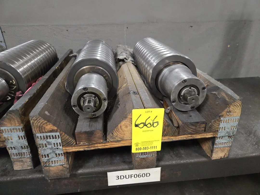 (2) Superfine OD Grind Drum Spindle