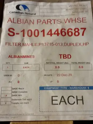 NEW MAHLE PI 3715-013